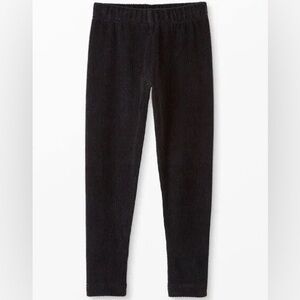 Hanna Andersson Black Ribbed Velour Leggings - 4T